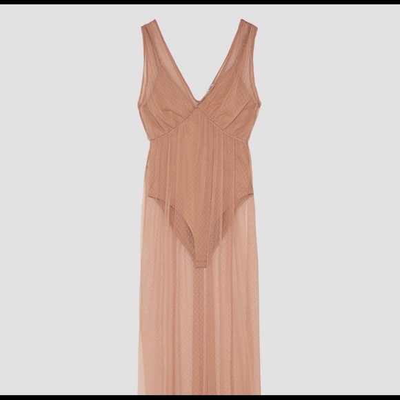 Mesh dress over bodysuit - Picture 7 of 7